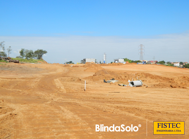 Imagem da Construção do Pátio de Cargas da Pirelli - Campinas/SP