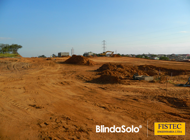 Imagem da Construção do Pátio de Cargas da Pirelli - Campinas/SP