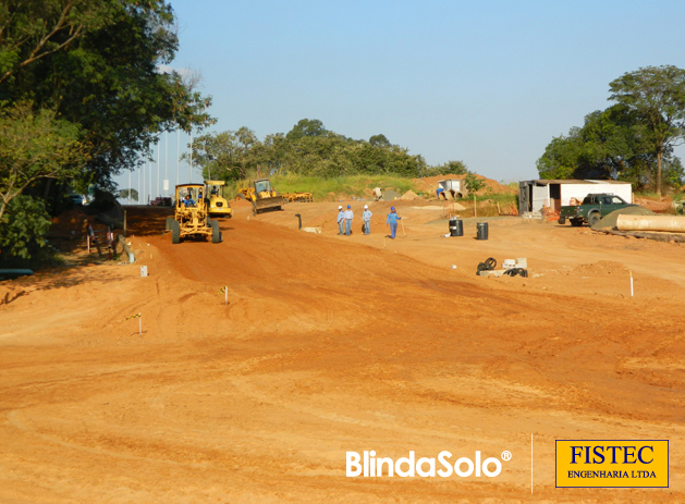 Imagem da Construção do Pátio de Cargas da Pirelli - Campinas/SP