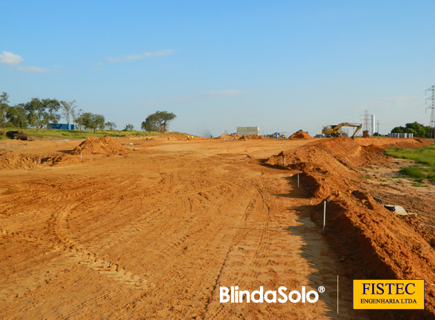 Imagem da Construção do Pátio de Cargas da Pirelli - Campinas/SP