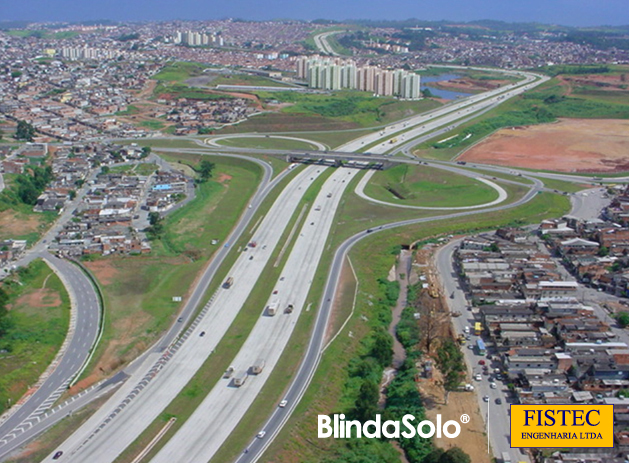 Foto aérea do Rodoanel de São Paulo/SP