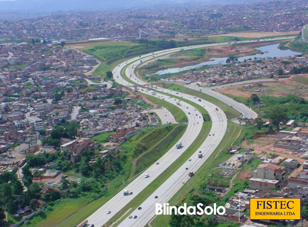 Foto aérea do Rodoanel de São Paulo/SP