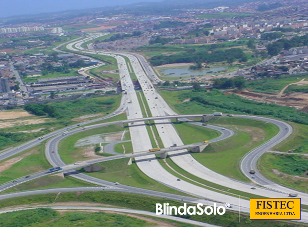 Foto aérea do Rodoanel de São Paulo/SP